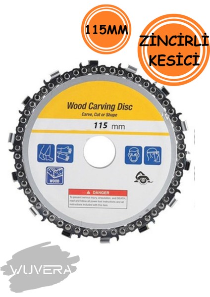 115 mm Zincirli Ağaç Kesme Testere Diski – Taşlamalara Uygun, Güçlü ve Pratik Kesici Disk