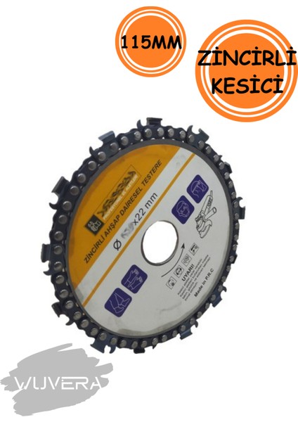 115 mm Zincirli Ağaç Kesme Testere Diski – Taşlamalara Uygun, Güçlü ve Pratik Kesici Disk fiyatları