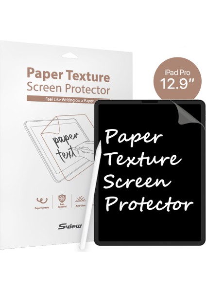 Apple iPad Pro 12.9" Made In Korea Kutu İçinde 2 Adet Kağıt Dokulu Ekran Koruyucu Film