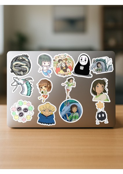 Spirited Away Ghibli Anime Telefon Laptop Bullet Journal Yapışkanlı Folyo Sticker Paketi fırsatları