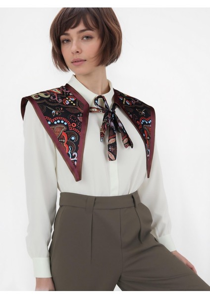 Bohem Stil Etnik Desenli Kadın Omuz Şalı