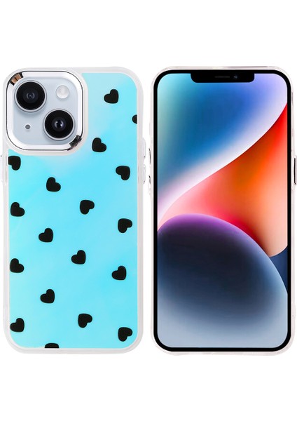 iPhone 15 Kılıf Airbag Tasarımlı Renkli Desenli Kapak Kılıf