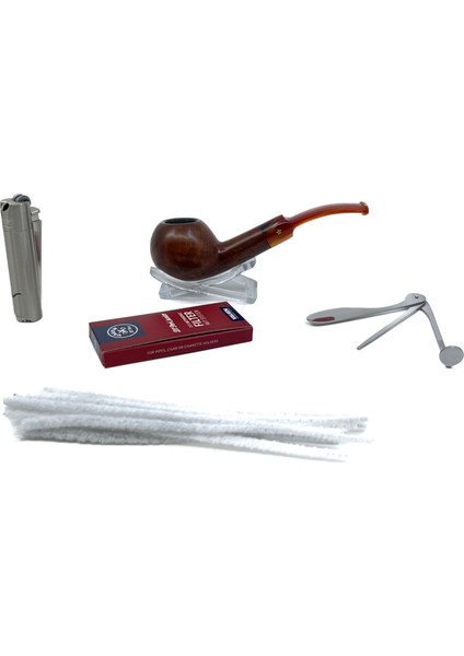 Özel Ahşap Kutusunda Şahin Pipo Seti Model - 5 fırsatları