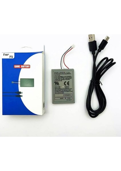 Ps5 Dualsense 2800MAH Lityum Iyon Joystick Batarya Pil ve Type-C Şarj Kablosu modelleri