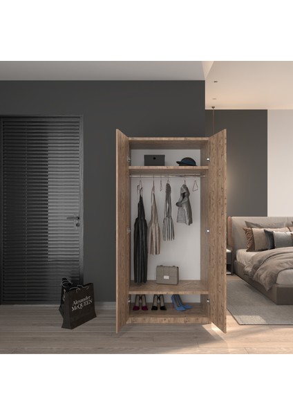 2 Kapaklı Elbise Dolabı ÇAM80