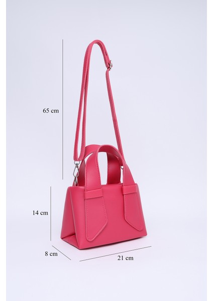 Fuşya SHK60 Suni Deri, Tek Bölmeli, Fermuarlı, Ayarlanabilir Askılı, El, Kol Ve Omuz Çantası fiyatları