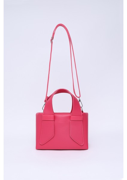 Fuşya SHK60 Suni Deri, Tek Bölmeli, Fermuarlı, Ayarlanabilir Askılı, El, Kol Ve Omuz Çantası fırsatları