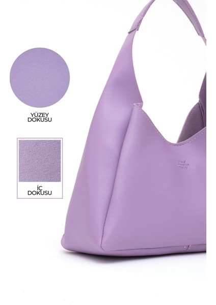 Lila SHK19 Suni Deri, Çıtçıtlı, Tek Bölmeli, Fermuarlı Makyaj Çantalı, El, Kol ve Omuz Çantası indirimleri