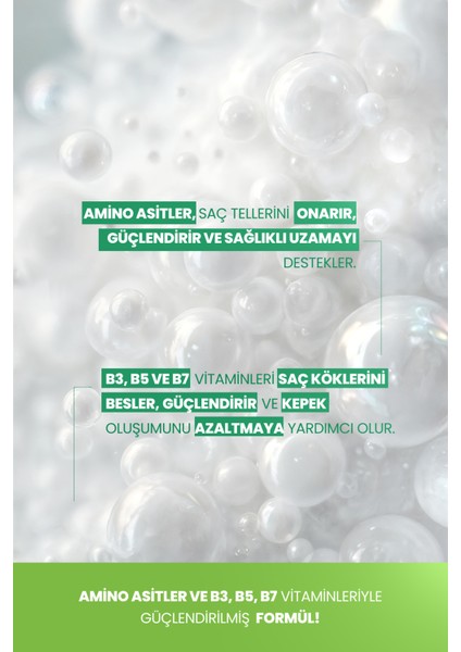 Kepek Arındırıcı Şampuan 400ML | Arındırıcı |b3 B5 B7 Vitaminli, Amino Asitli | Sülfatsız indirimleri
