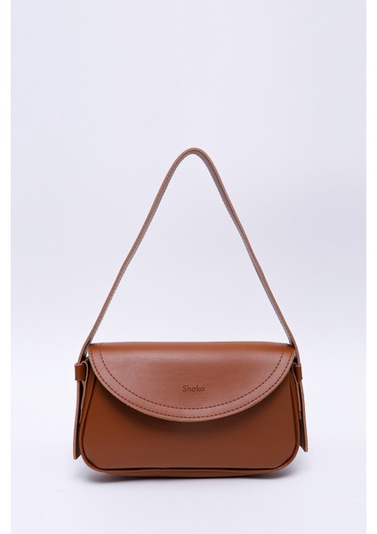 Taba Shk150 Suni Deri Astarlı Çıtçıtlı Ayarlanabilir Askılı El, Kol ve Omuz Çantası