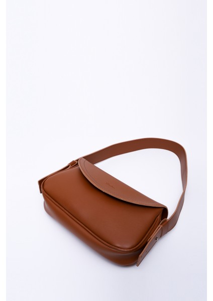 Taba Shk150 Suni Deri Astarlı Çıtçıtlı Ayarlanabilir Askılı El, Kol ve Omuz Çantası