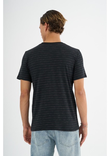 Alexandergardı V Yaka Çizgili T-Shirt modelleri