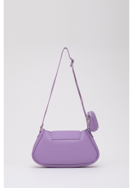 Lila Shk96 Suni Deri Tek Bölmeli Cüzdanlı Kol ve Omuz Çantası fırsatları