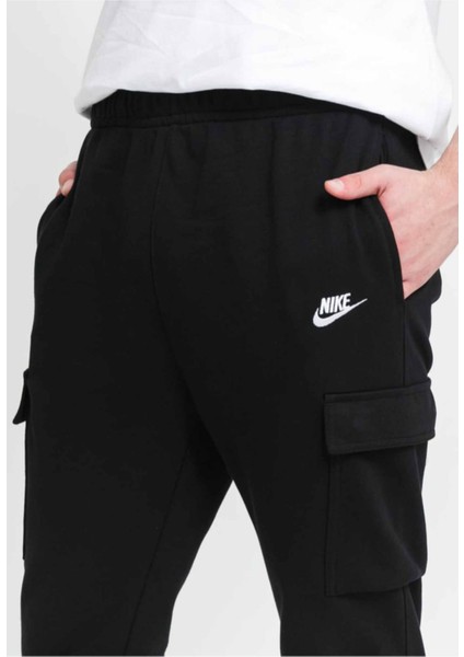 Sportswear Club Fleece Siyah Erkek Eşofman Altı modelleri