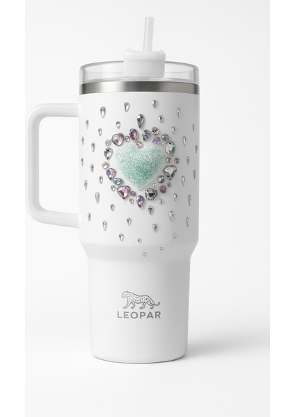 Pipetli 1,2 Litre Kulplu Çelik Termos Renkli Üzeri Taş Işlemeli modelleri