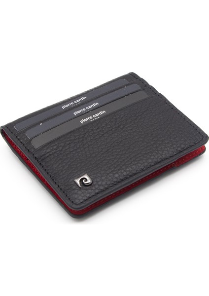 Siyah-Kırmızı Erkek Deri Cüzdan 0205S7K