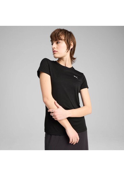 Ess Poly Tee Siyah Kadın T-Shirt 682376-01