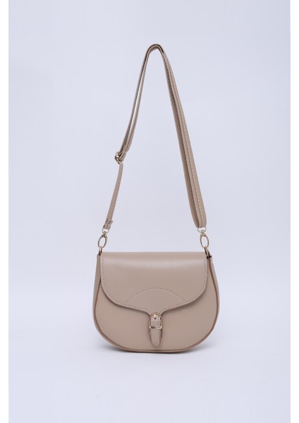 Vizon SHK17 Suni Deri, Tek Bölmeli, Çıtçıt Kapama, Ayarlanabilir Askılı,el, Kol ve Omuz Çantası