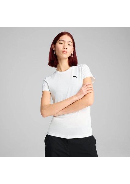Ess Poly Tee Beyaz Kadın T-Shirt 682376-02