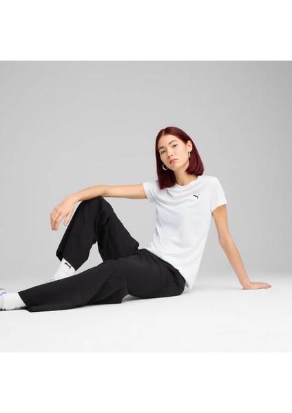 Ess Poly Tee Beyaz Kadın T-Shirt 682376-02 modelleri