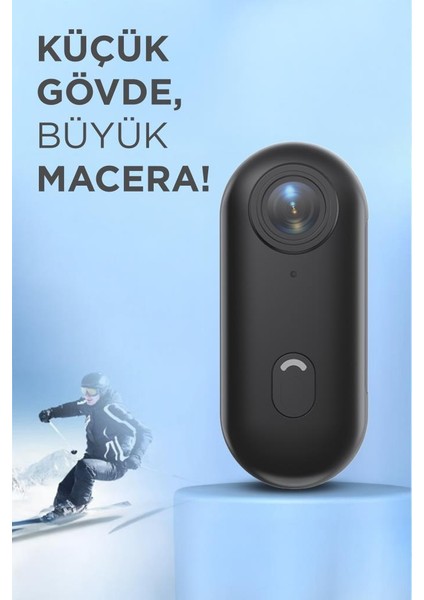 Cmr-34 Siyah 4K Kayıt, Geniş Açı,manyetik ve Klips Tasarımlı Giyilebilir Aksiyon ve Motosiklet Kamerası modelleri