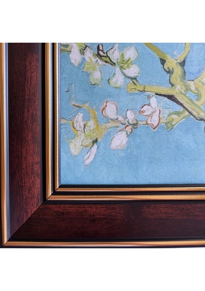 Vang Gogh (Badem Çiçekleri 1890) Çerçeveli Klasik Vintage Duvar Tablo indirimleri