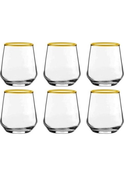 420202 Allegra 6 Lı Kahve Yanı Su Bardak Yaldızlı fiyatları