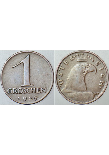 Avusturya 1 Groschen 1927.