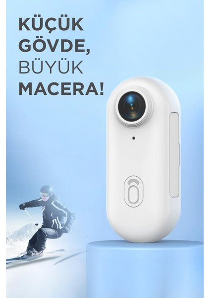 Cmr-34 Beyaz 4K Kayıt, Geniş Açı,manyetik ve Klips Tasarımlı Giyilebilir Aksiyon ve Motosiklet Kamerası fiyatları