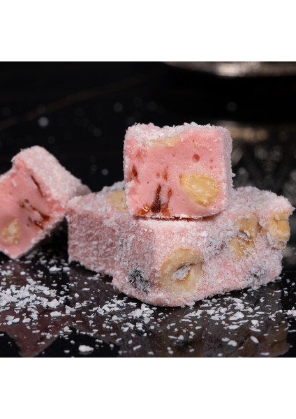 Yaban Mersinli Meşhur Safranbolu Lokumu (Net 250 gr) Vegan, Glikozsuz, Doğal Lokum