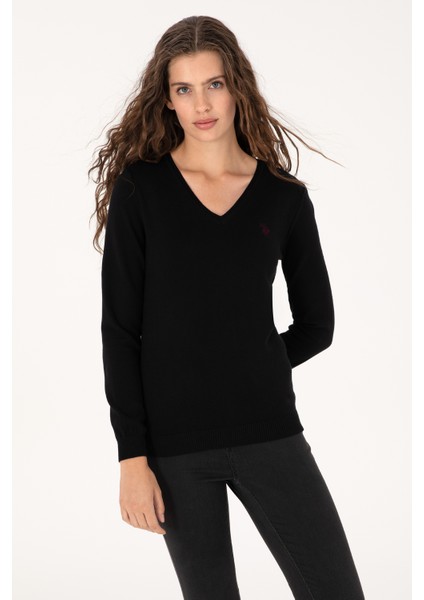 Kadın Siyah Kazak /triko 50313590-VR046