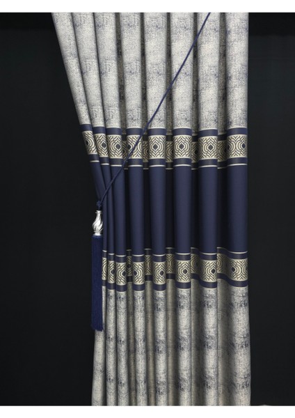 Pano Fon Perde Lacivert (Süsler Hediye) Tek Kanat Pano Fon Perde