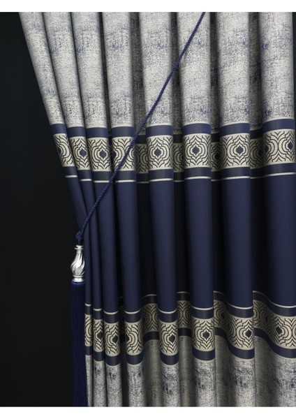 Pano Fon Perde Lacivert (Süsler Hediye) Tek Kanat Pano Fon Perde modelleri