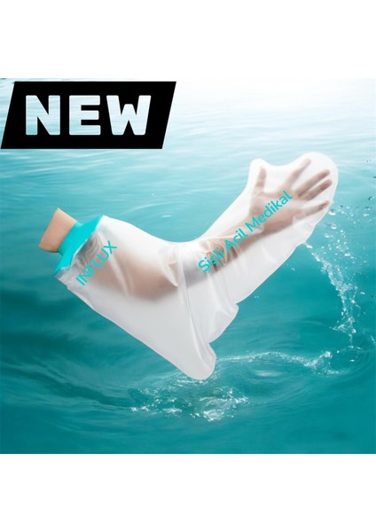 Alçı ve Bandaj Koruyucu Duş Bonesi Uzun Kol