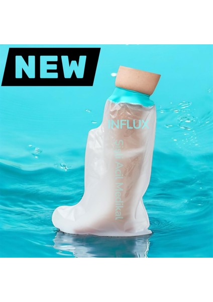 Alçı ve Bandaj Koruyucu Duş Bonesi Kısa Bacak