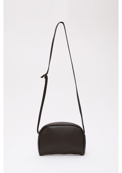 Kahve Rengi Shk25 Mini Urban Çapraz Askılı Tek Bölmeli Suni Deri Kol ve Omuz Çantası