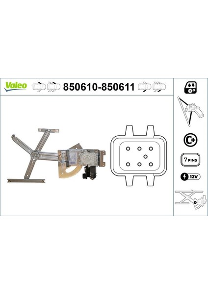 Cam Mekanızması Elektrıklı On Sol Astra H 1,4 / 1,6 / 1,8 / 2,0