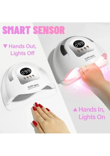 Sun x 26 Uv Led Tırnak Kurutucu 380 W 81 Uv Led Protez Tırnak Kalıcı Oje Kurutma Makinesi fiyatları