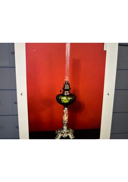 Fransız Gaz Lambası 60 cm Yüksekliğinde