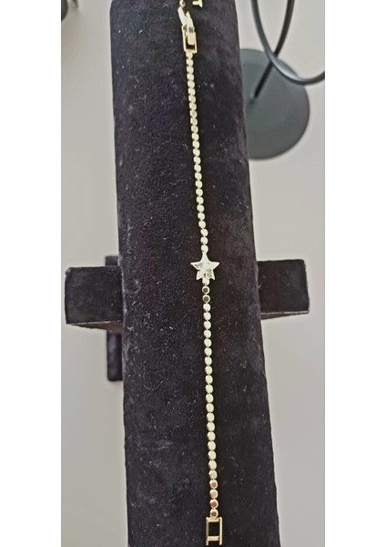 Çelik Yıldız Model Gold Renk Bileklik fiyatları