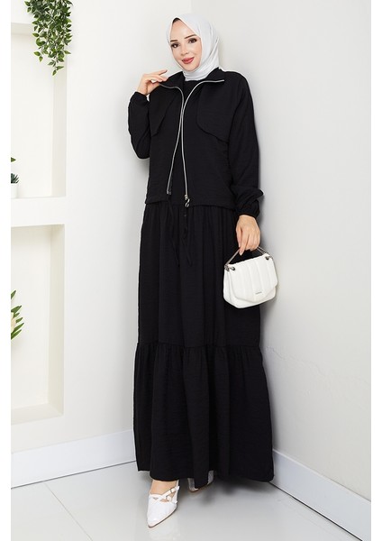 Milda Ceket Elbise Ikili Takım 1579 - Siyah indirimleri