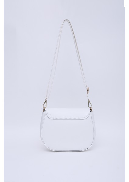 Beyaz SHK17 Suni Deri, Tek Bölmeli, Çıtçıt Kapama, Ayarlanabilir Askılı,el, Kol ve Omuz Çantası fırsatları