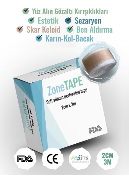 Soft Silikon Bant 2cmx3mt -Estetik Operasyon- Karın Germe- Sezaryen-yanık-ben Aldırma