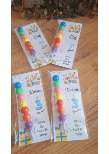 Sevgiliatolyemm Mutluluk Getirmesi Dileğiyle Kartlı Emojili Yumurtlayan Kalem 10 Adet Doğum Günü Parti Mevlüt Hediyelikleri modelleri
