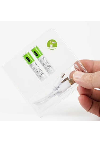 Type-C Şarjlı Li-Ion Aaa Ince Pil 1.5V 750MAH 2li Paket fiyatları