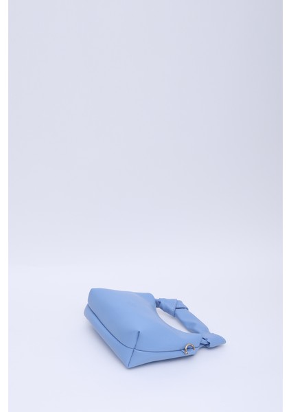 Mavi SHK24 Orjinal Soft Deri Düğüm Detaylı Zincir Askılı El ve Omuz Çantası U:14 E:22 G:8 cm