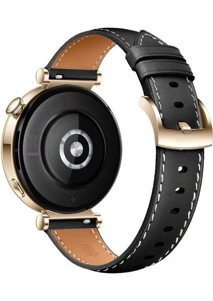 Huawei Watch Gt4 41MM Ile Uyumlu Starlight Gold Metal Tokalı Deri Zarif Şık Kordon fiyatları