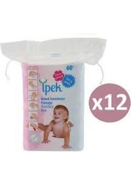 Bebek Temizleme Pamuğu 60 Adet x 12 Paket fiyatları