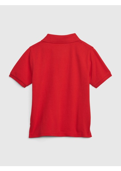 Erkek Bebek Kırmızı Gap Logo Polo Yaka T-Shirt modelleri