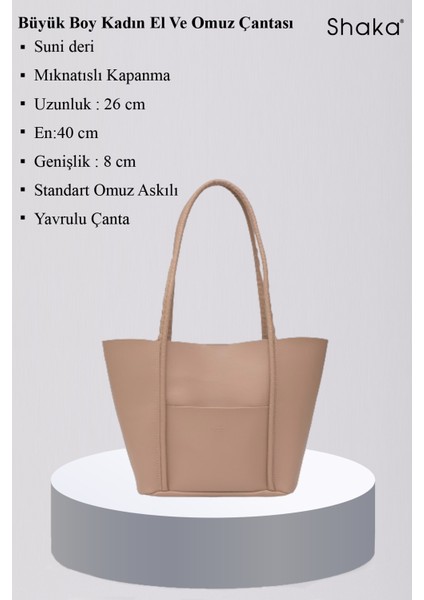 Vizon Shk80 Önü Cepli Çıtçıtlı Makyaj Çantalı Suni Deri Büyük Boy Kol ve Omuz Çantası modelleri